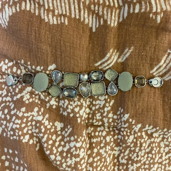 Chico’s silver and blue tone magnetic bracelet - Picture 1 of 2